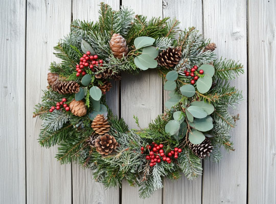 diy foraged wreath