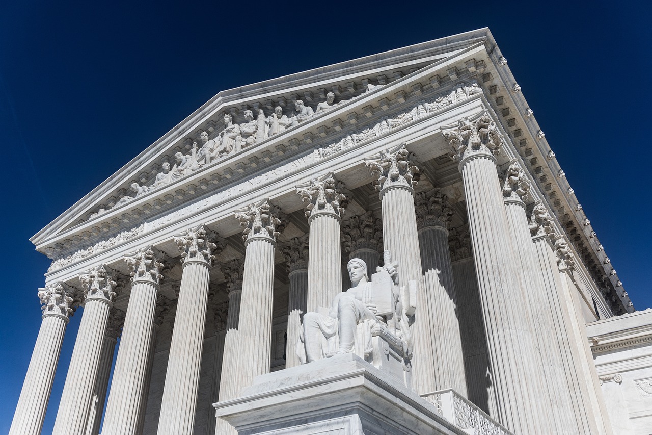 Image of the portico of the U.S. Supreme Court building