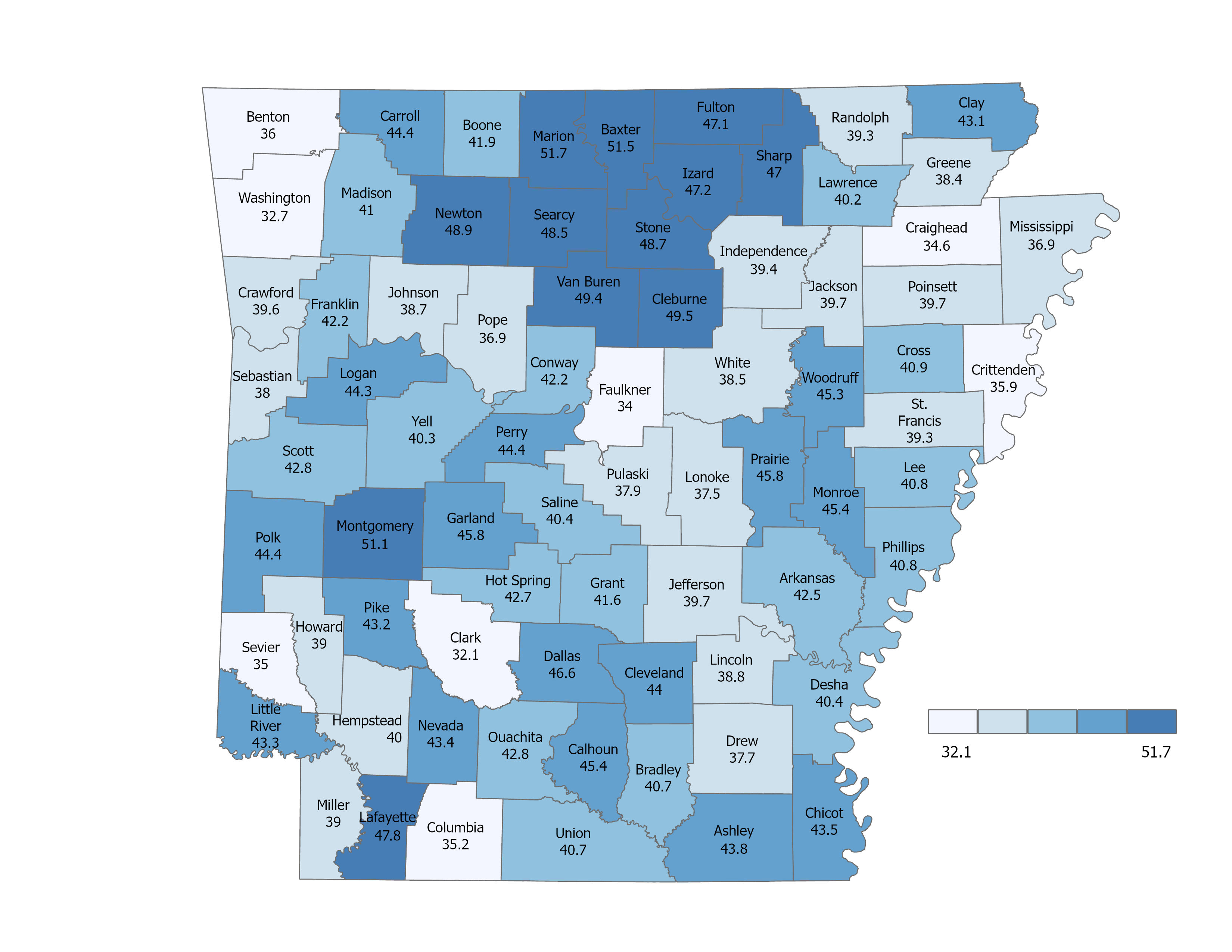 Median Age, 2022 