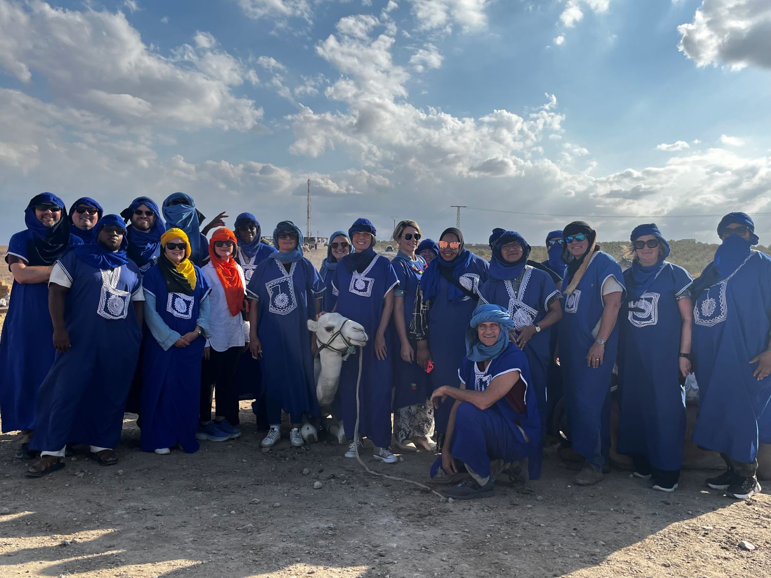 LeadAR Class 20 in the Agafay Desert in Morocco. 