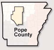 Pope County map