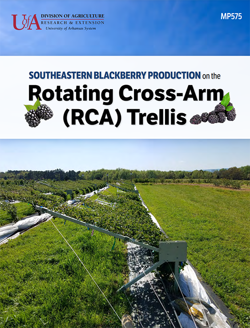 Cover page for the Southeastern Blackberry Production on the Rotating Cross-Arm (RCA) Trellis Handbook 