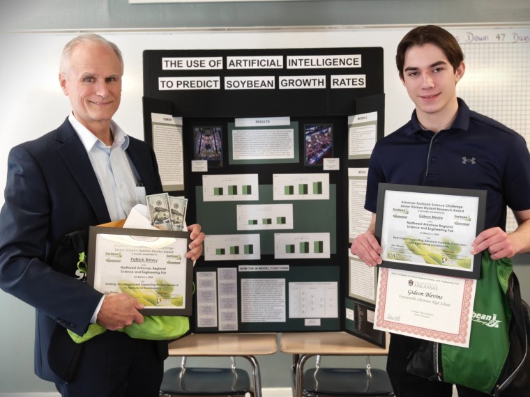 Gideon Blevins and Dr. Pat Briney