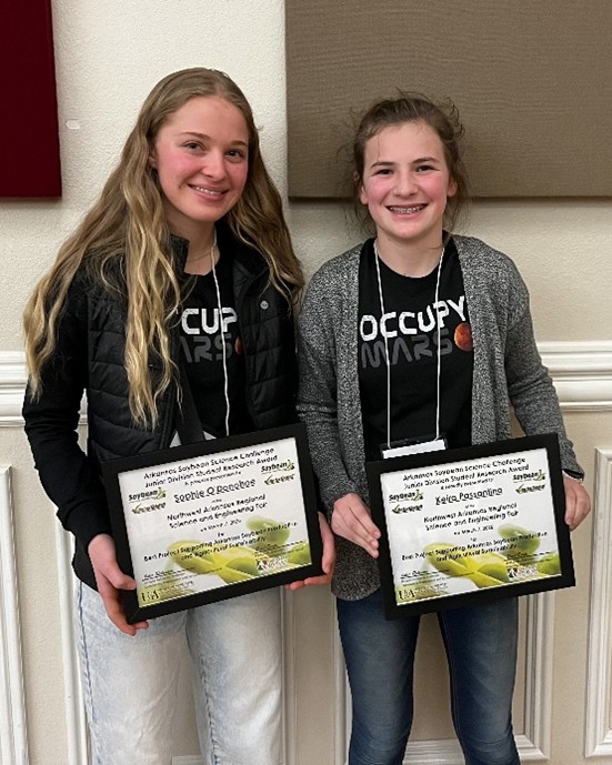 Passantino and O'Donohoe JR Div NWARSEF winners
