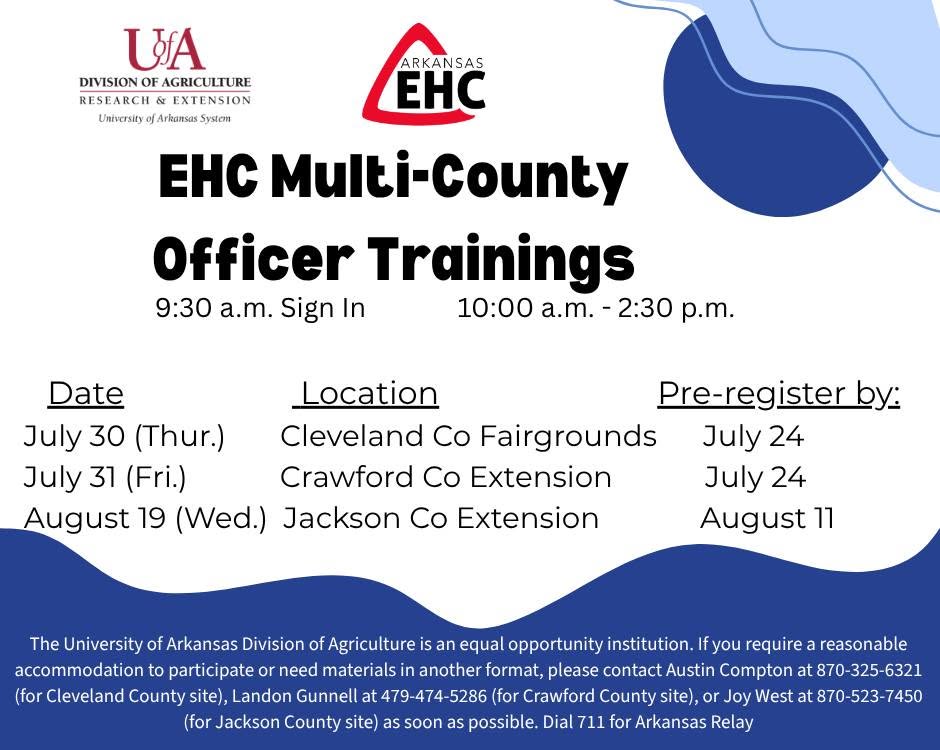 EHC Officer Training Workshops EHC Officer Training Workshops