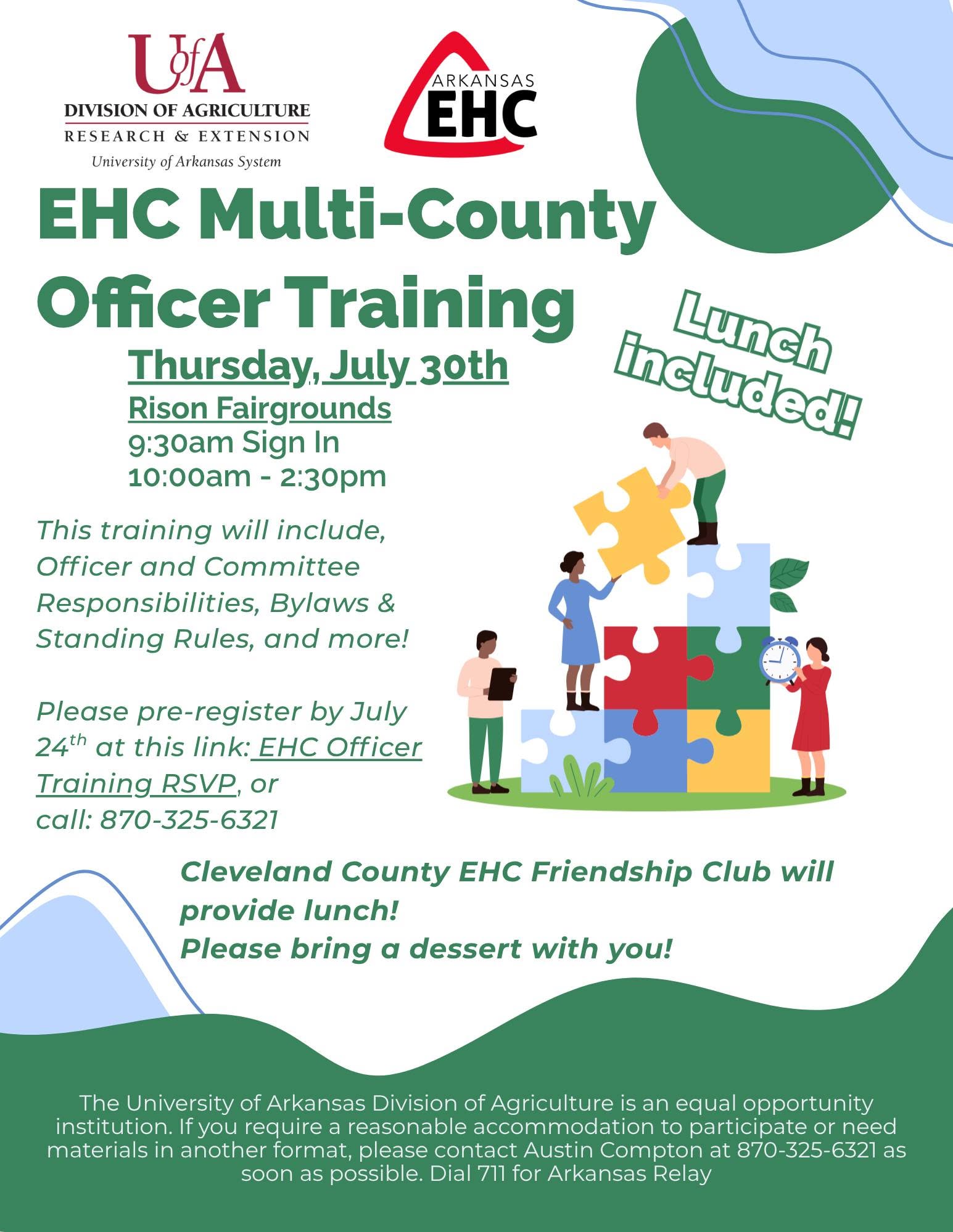 Cleveland County EHC Officer Training Cleveland County EHC Officer Training