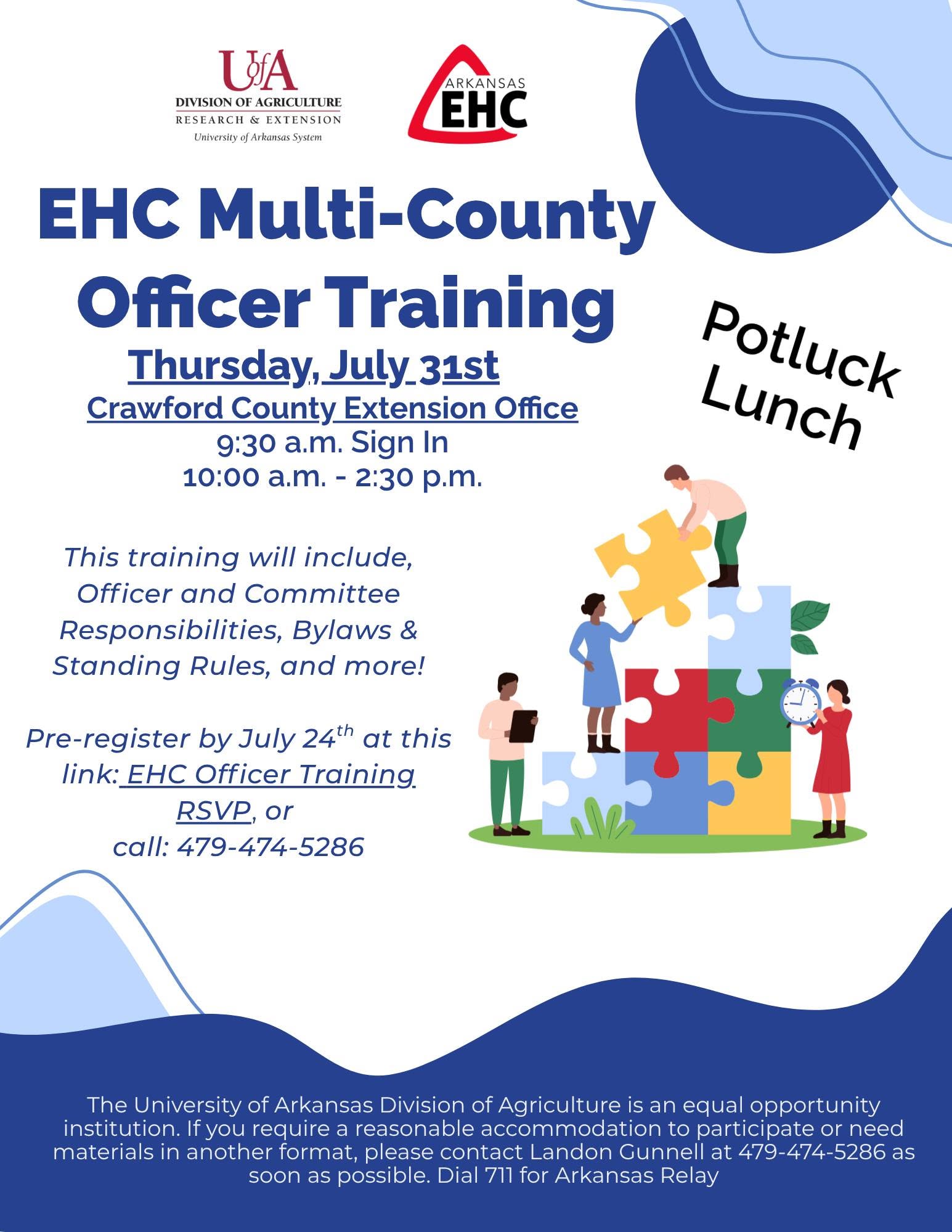 Crawford County EHC Officer Training Crawford County EHC Officer Training