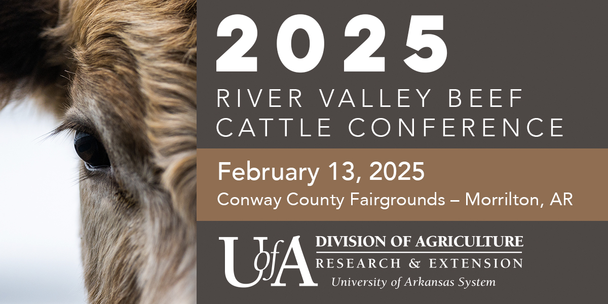 2025 River Valley Beef Conference graphic depicting cow face and conference time and place