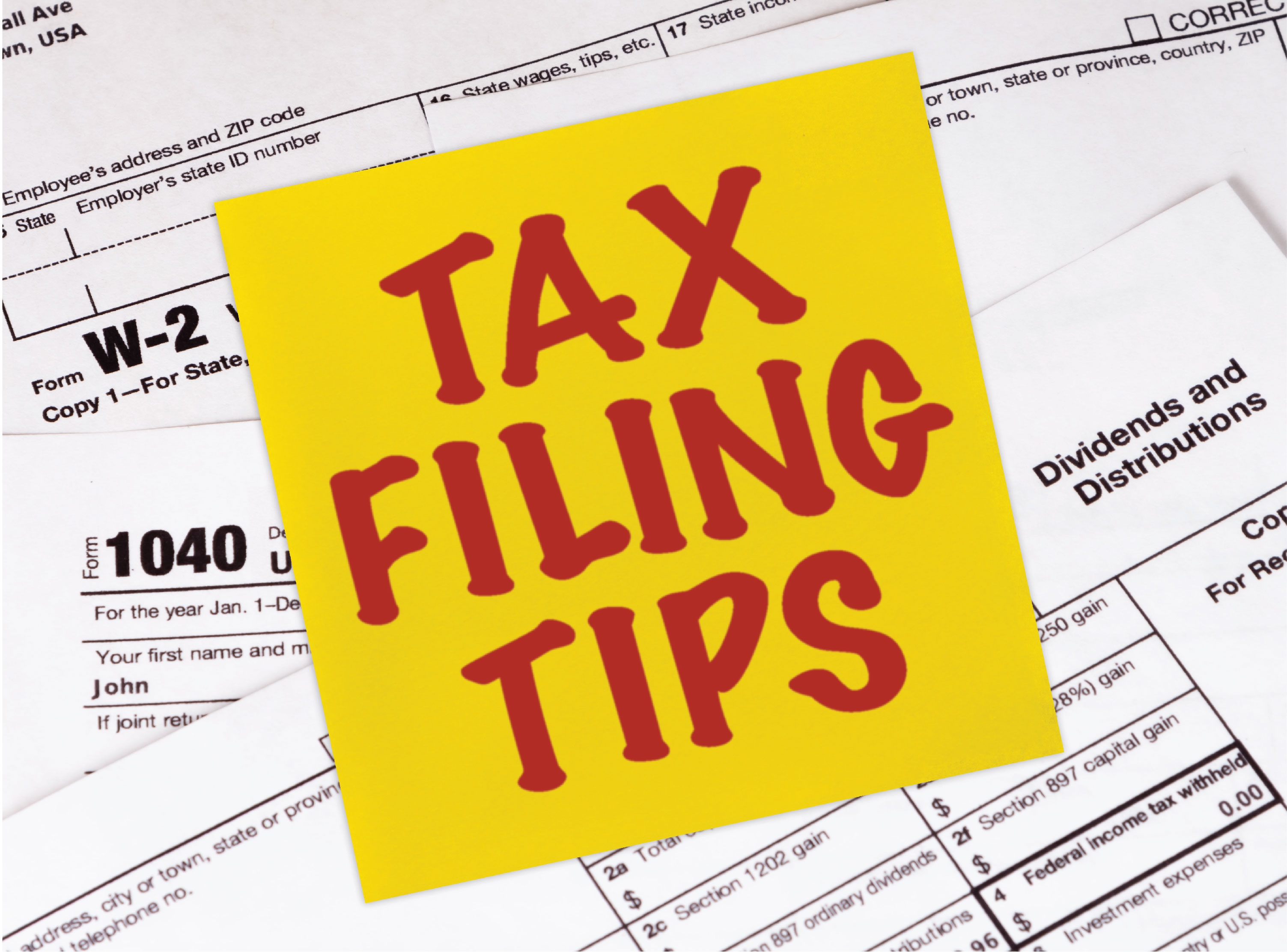 Tax filing tips