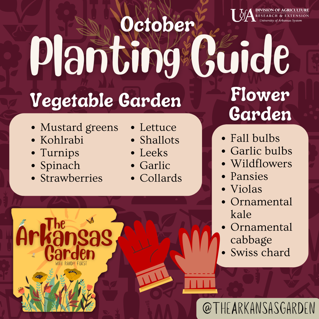 October Planting Guide for social media