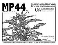 MP44 - Recommended Chemicals for Weed and Brush Control | Fruits & Nuts | Arkansas Extension